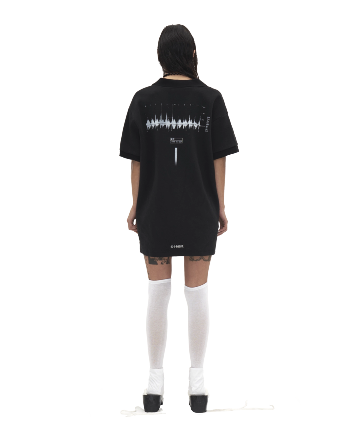 【604SERVICE】ALIEN NT SCAN OVER COLLAR T SHIRT IN BLACK ONLY 4 LEFT ] ALIEN NT SCAN OVER COLLAR T SHIRT IN BLACK